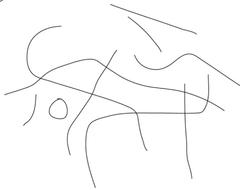 Figure 1. Lines on a page from which an interpretation can be constructed.  