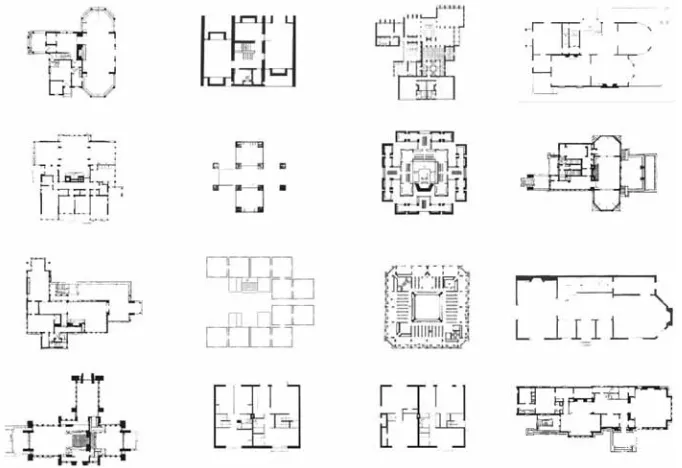 Figure 2. Samples from the set of floor plans used in the example.
