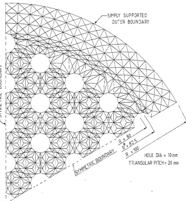 Fig. 2  3D model of a typical tube sheet