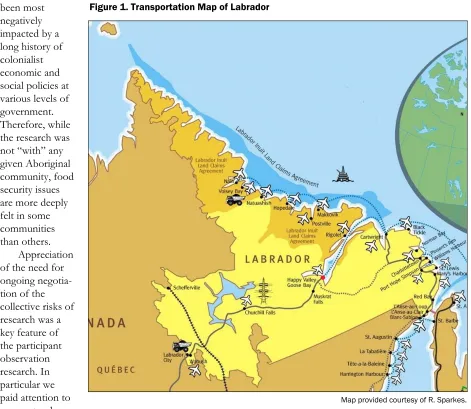 Figure 1. Transportation Map of Labrador