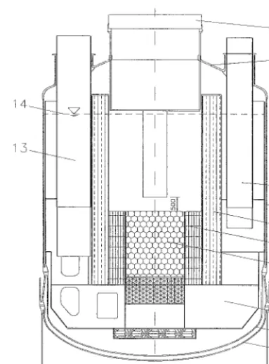 Fig. 1 Vertical Section of CEFR Test Model 