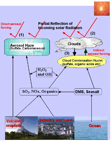 Figure 1.1. Aerosol-Cloud-Climate interaction