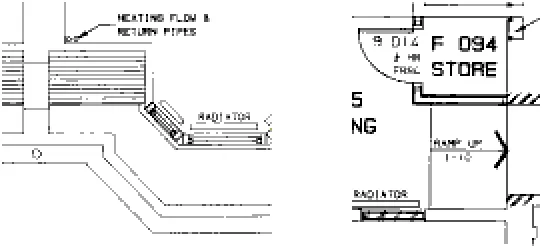 Figure 6: Sample architecture plan (two excerpts)