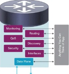 Figure 1.4:How software interacts with networks with onePK
