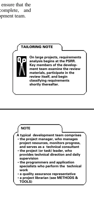 Figure 4-1 is a high-level data flow diagram of the requirements analysis process.