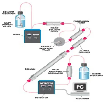 Fig 1 Flow diagram of HPLC 