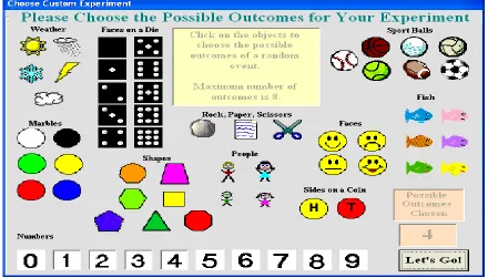 Figure 1: Designing an Experiment in Probability Explorer 