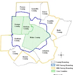 Figure 3. Triangle Survey Boundaries 