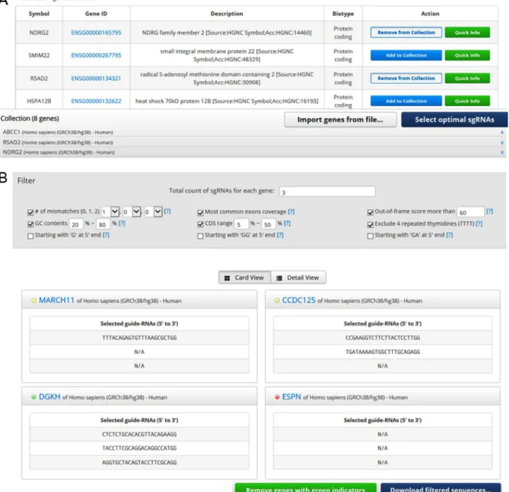 Fig. 3. The ‘Quick Info’ function of Cas-Database. The ‘Add to Collection’ function of Cas-Database