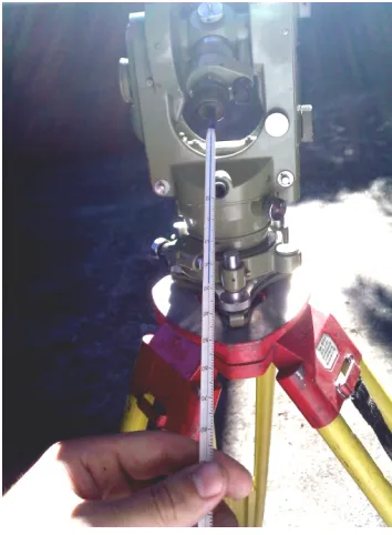 Figure 21 Recording temperature change using Wild T1A 