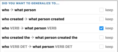 Figure 6: Rewrite rules inferred from an edit to an in-dividual instance.
