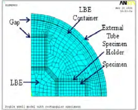 Figure 1. Typical finite element model of an LBE capsule 