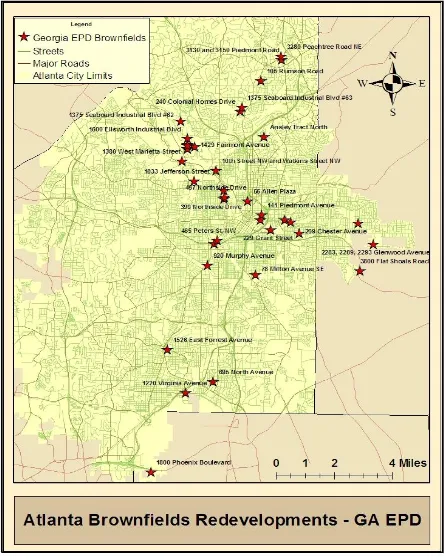 Figure 3: Completed GA Brownfields Program sites 