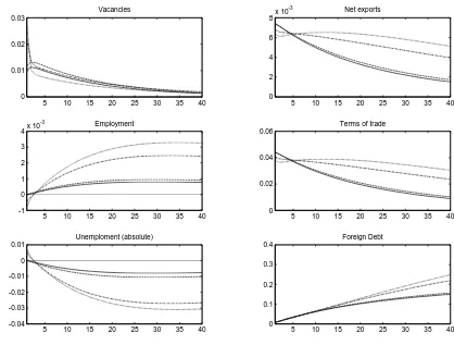 Figure 1: Positive domestic technology shock