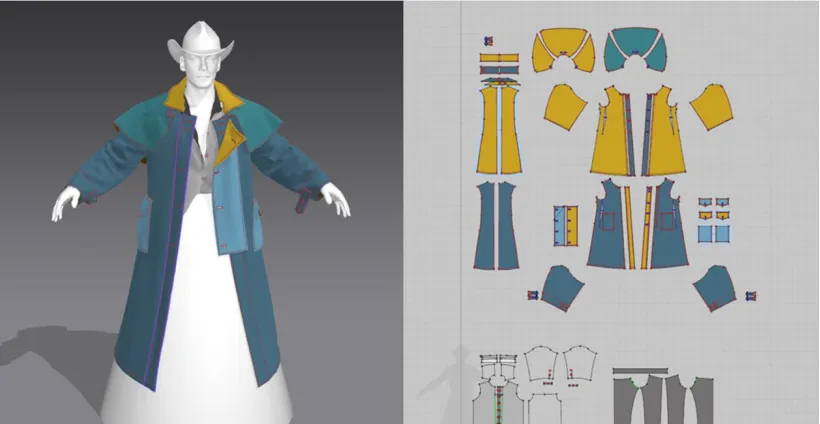 Figure 12. 3D virtual fitting application example (marvelousdesigner.com, 2018). 