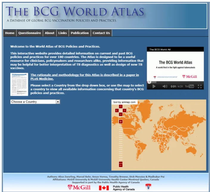 Figure 4. Screenshot of the BCG World Atlas 