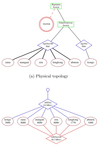 Figure 3: Effective network view of PCL re- re-sources from a machine within the PCL  net-work.