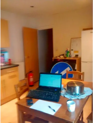 Figure 8. Photograph of study environment, provided by student participant 1.