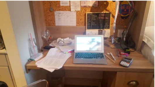Figure 9. Photograph of study environment, provided by student participant 3.