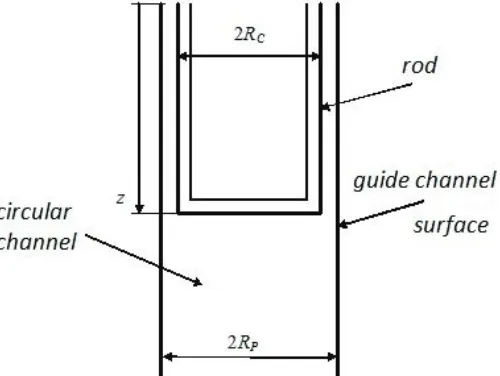 Figure 1. Scheme of the CSS rod into GC. 