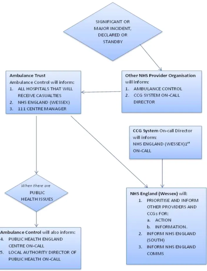 Figure 2 – Significant Incident or Major Incident, Standby or Declared 