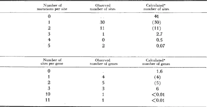 FIGURE 1.--A The filled areas in the map indicate genes as defined by the complementation tests
