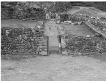 Figure 9-35: Double–jambed doorways and corridor at Puca Pucara oriented east-