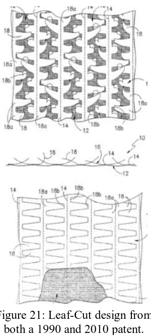 Figure 21: Leaf-Cut design from both a 1990 and 2010 patent. 