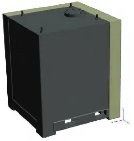Figure 3. 3-D of scaled down packaging. 