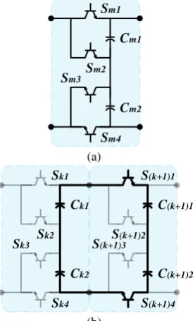 Figure 6.(b) (a) proposed module for constant charging mode and (b) its capacitors’ charging path 