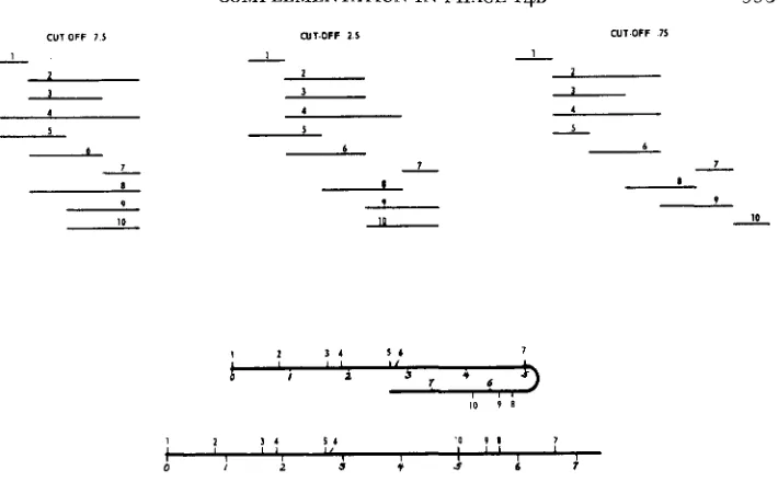 FIGURE 3.-Complementation to map distances in terms in italics refer to the mutants listed in Table maps and possible genetic maps for gene 10