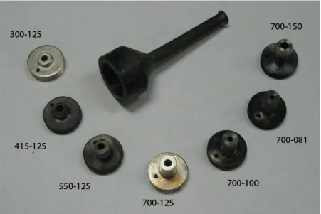 Figure 2-2: 8 cm pulsejet and inlets 