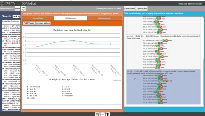 Figure 2: OMeBa analysis window 
