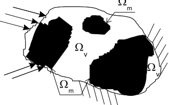 Fig. 2 Initially, random material distribution