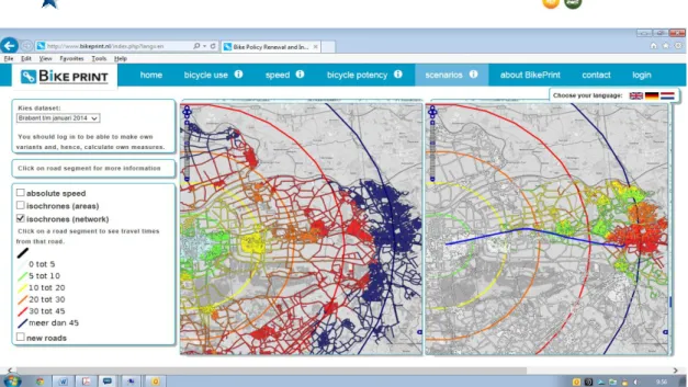 Figure 14: Interactive map scenario module 