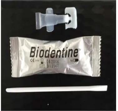 Fig 3.K: Dispensing of root end filling                                                                       material with the MTA carrier                             