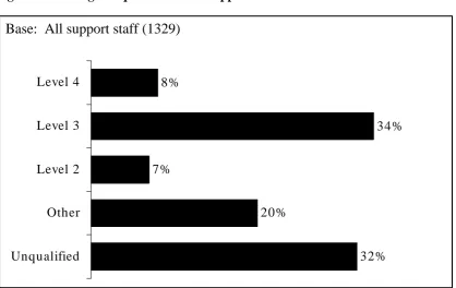 Figure 30: Highest qualification of support staff 