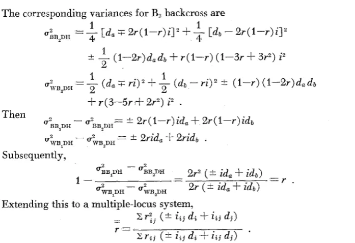 TABLE 6 Analysis of variance for doubled-haploid populations derived from two backcrosses 