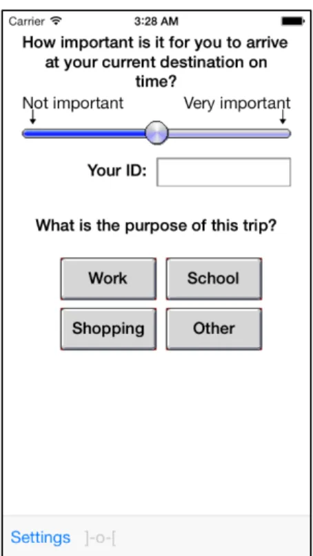 Figure 13 - First screen of the iPhone App 