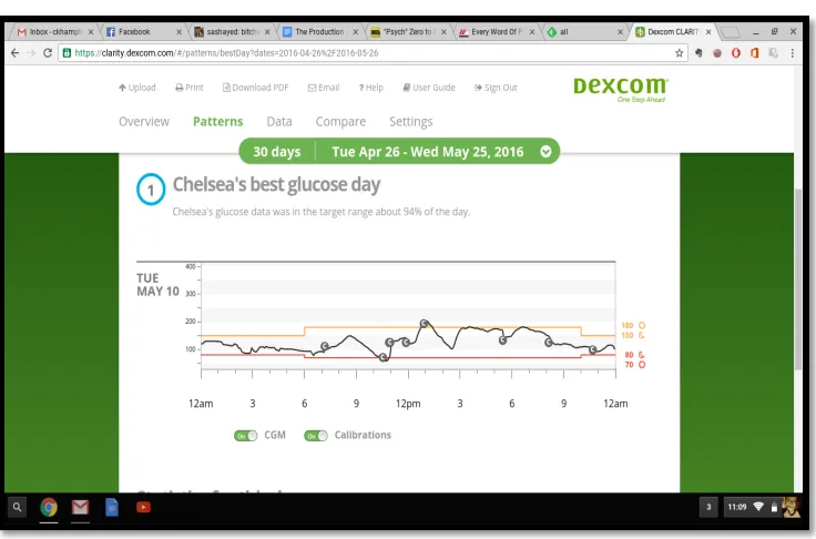 Figure. 2.3. My Best Glucose Day 