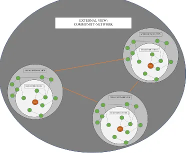 Figure 2: External view of networks' network domain. 