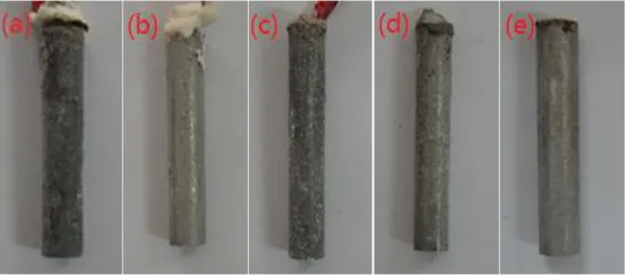 Figure 6.  Fitting results (a) Rcon and (b) Ccon of the Cl--contaminated mortars at 40 days containing different 0.3% phosphate inhibitors immersion in a 3.5% NaCl solution