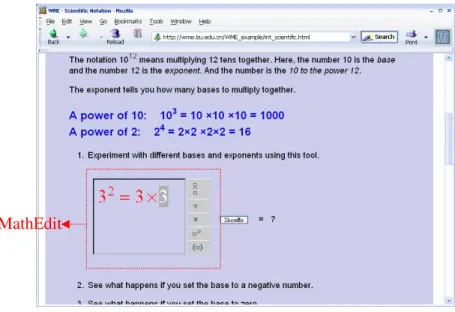 Figure 7: MathEdit API Example 