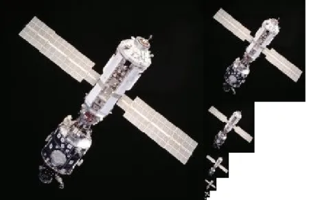 Figure 2: Example of mipmapping. Full resolution image (left) with corresponding lower resolution images  (right) (Source: http://en.wikipedia.org/wiki/Mipmap).