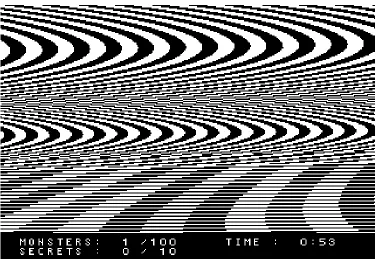 Figure 3.1: Swirling, psychedelic patterns in  Ctrl-Space (JODI, 1996-2001). 