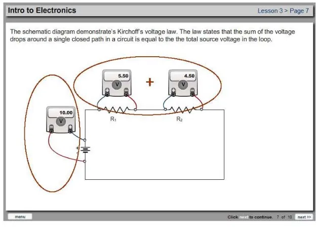 Figure 3.1: Example of a non-cued split attention effect condition.  