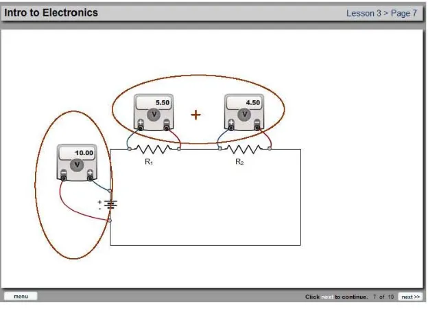 Figure 3.3: Example of a non-cued modality effect condition.   