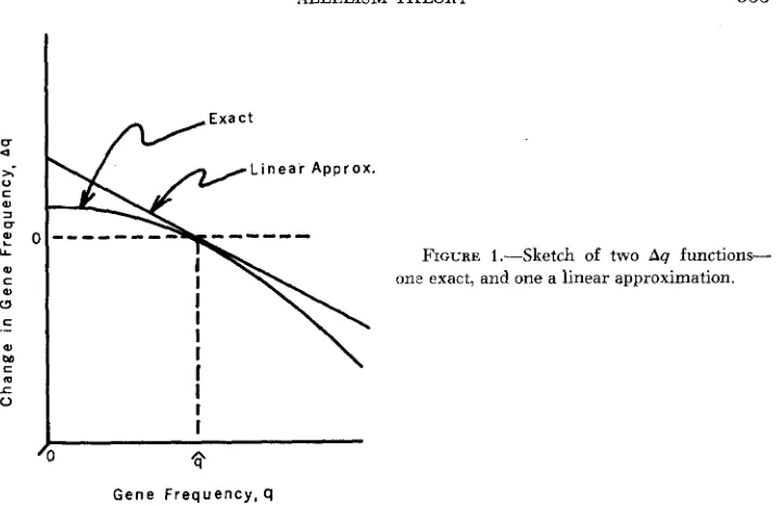 FIGURE 1.-Sketch one exact, and one a linear approximation. 