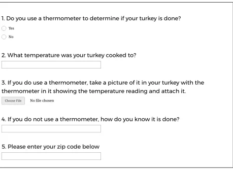Figure 2.2. Thermometer usage data collection instrument. 