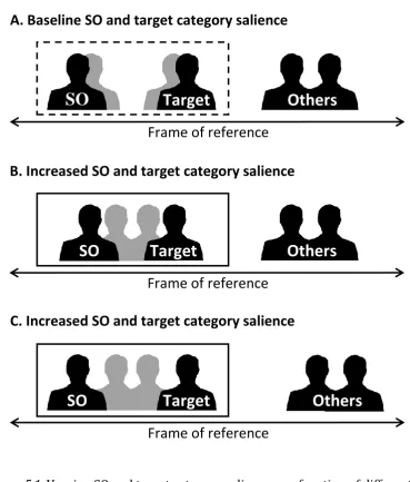 Figure 5.1. Varying SO and target category salience as a function of different shifts 